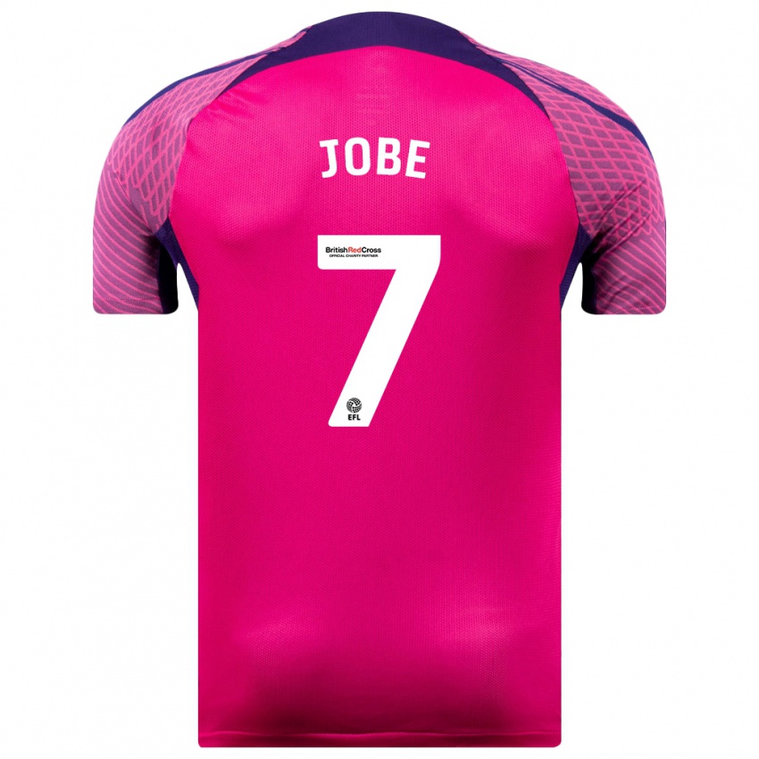 Mujer Camiseta Jobe Bellingham #7 Morado 2ª Equipación 2023/24 La Camisa Chile