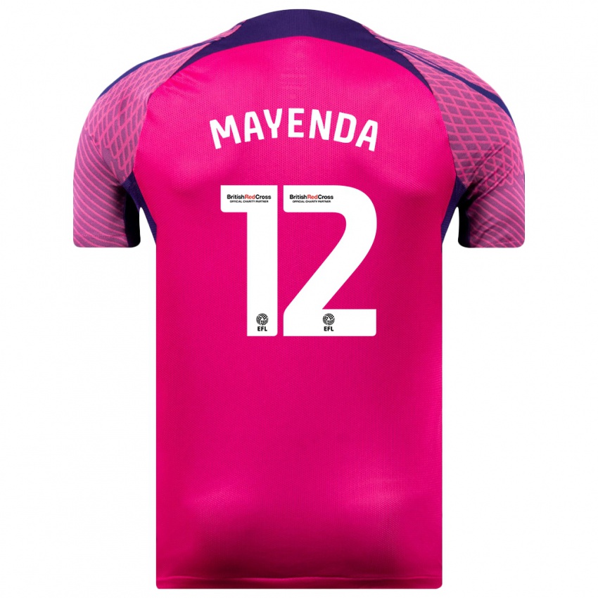 Mujer Camiseta Eliezer Mayenda #12 Morado 2ª Equipación 2023/24 La Camisa Chile