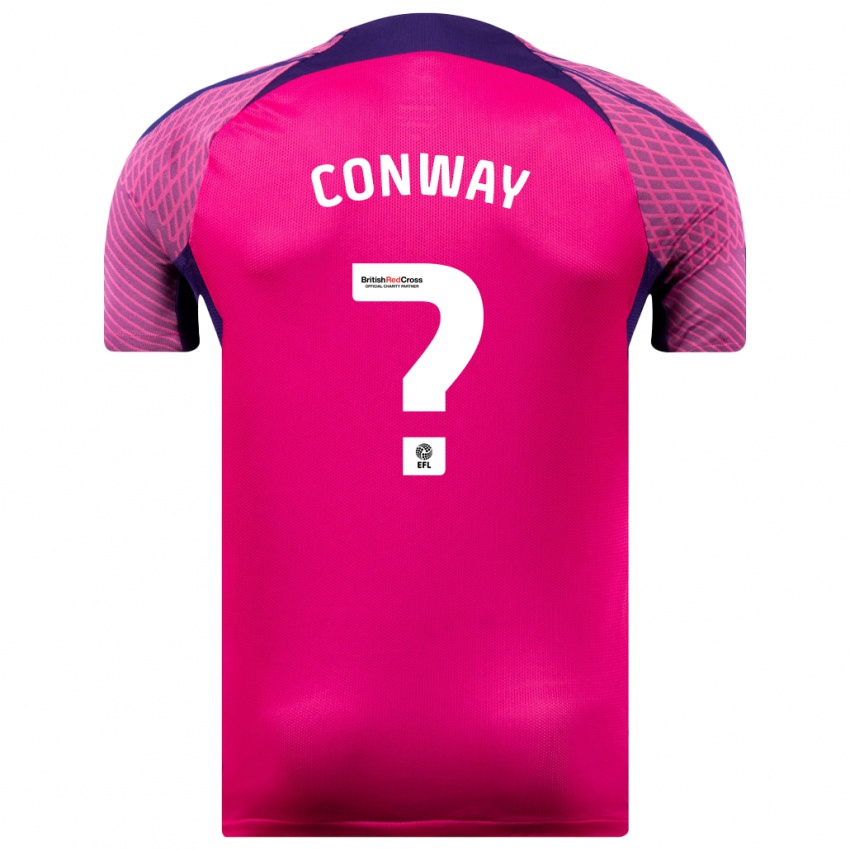 Mujer Camiseta Monty Conway #0 Morado 2ª Equipación 2023/24 La Camisa Chile