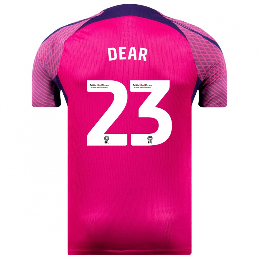 Mujer Camiseta Jenna Dear #23 Morado 2ª Equipación 2023/24 La Camisa Chile