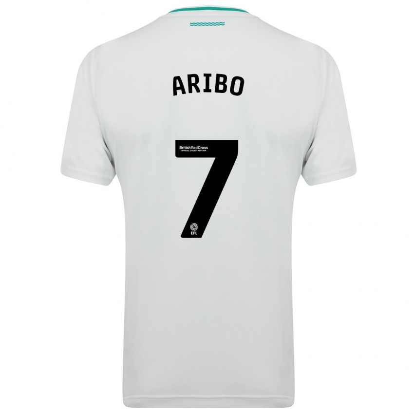 Mujer Camiseta Joe Aribo #7 Blanco 2ª Equipación 2023/24 La Camisa Chile