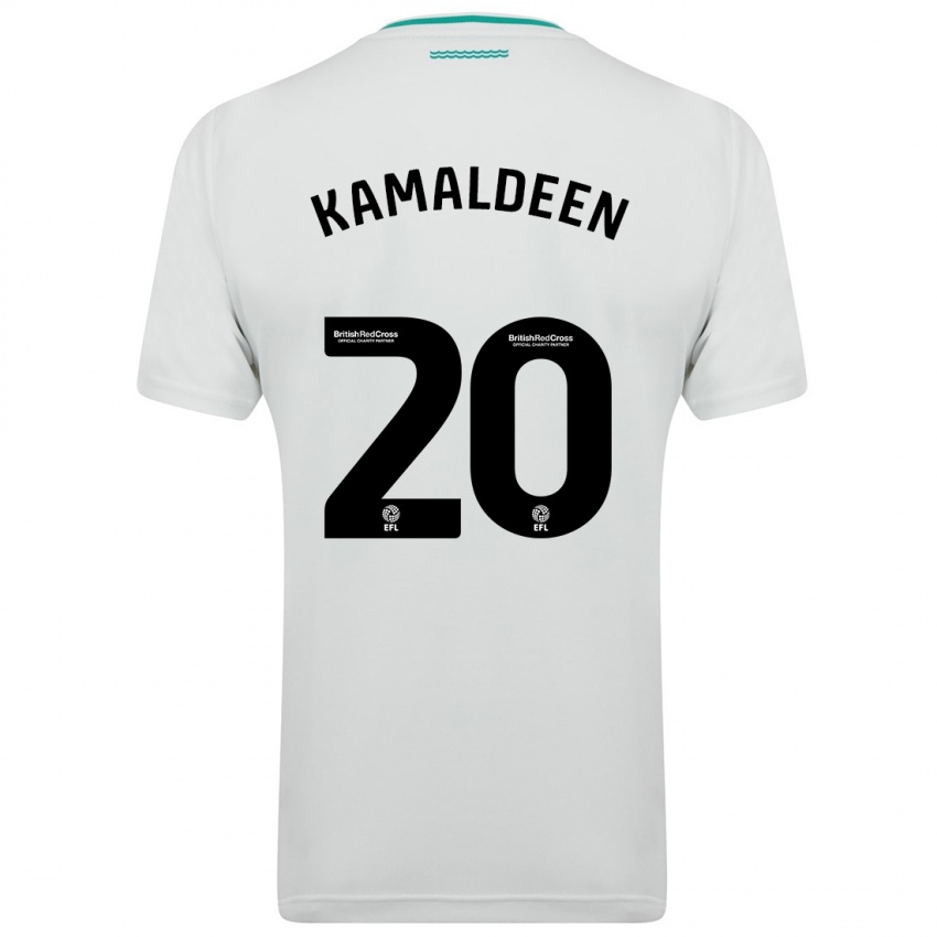 Mujer Camiseta Kamaldeen Sulemana #20 Blanco 2ª Equipación 2023/24 La Camisa Chile