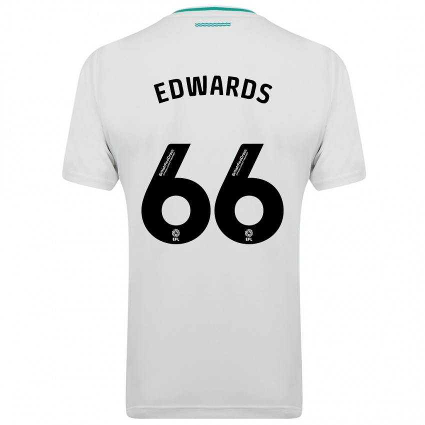 Mujer Camiseta Diamond Edwards #66 Blanco 2ª Equipación 2023/24 La Camisa Chile