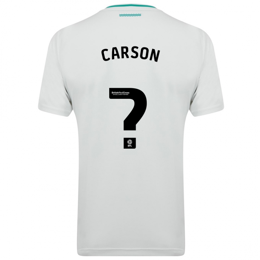 Mujer Camiseta Matty Carson #0 Blanco 2ª Equipación 2023/24 La Camisa Chile