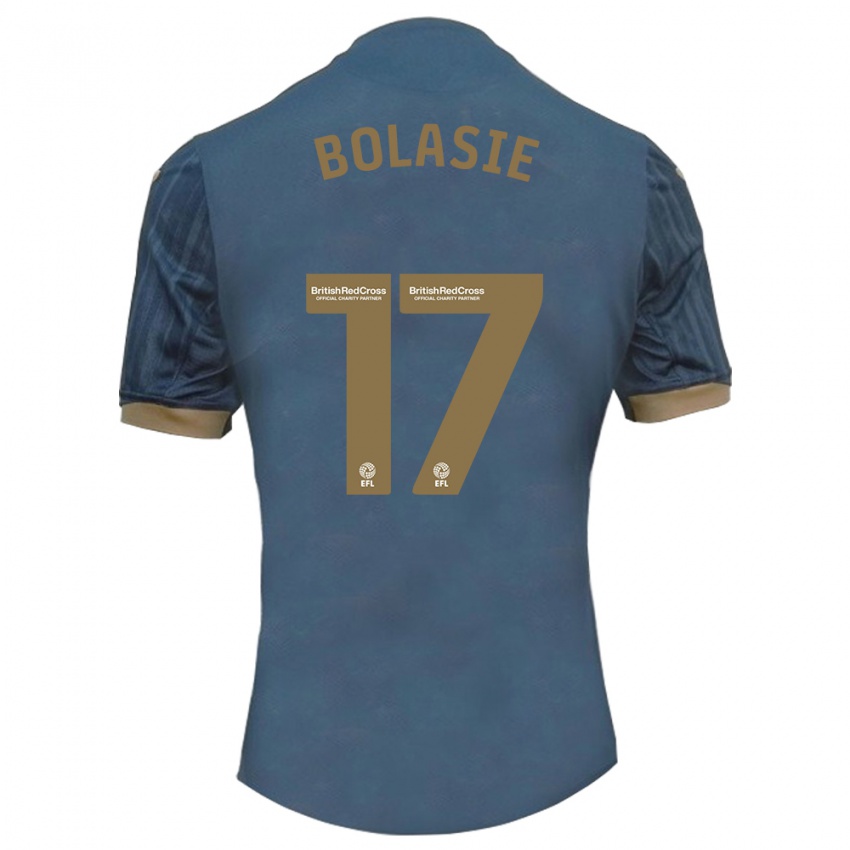 Mujer Camiseta Yannick Bolasie #17 Verde Azulado Oscuro 2ª Equipación 2023/24 La Camisa Chile