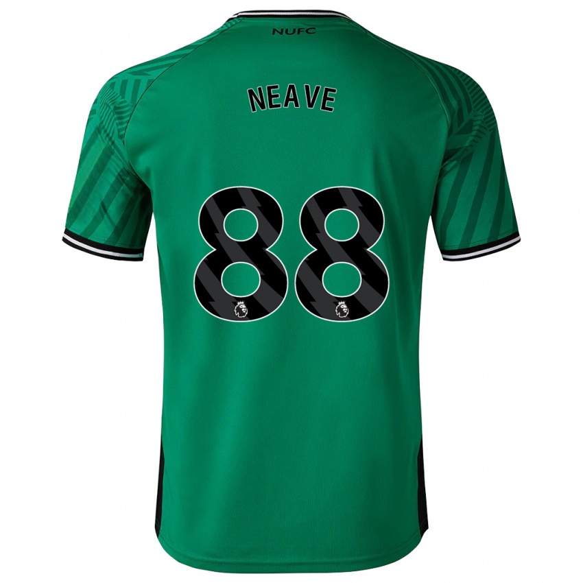 Mujer Camiseta Sean Neave #88 Verde 2ª Equipación 2023/24 La Camisa Chile