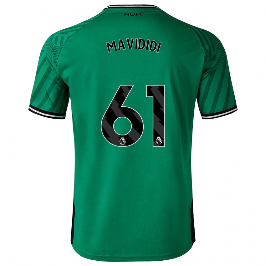Mujer Camiseta Shaun Mavididi #61 Verde 2ª Equipación 2023/24 La Camisa Chile