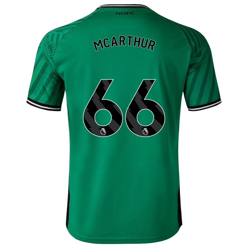 Mujer Camiseta Charlie Mcarthur #66 Verde 2ª Equipación 2023/24 La Camisa Chile