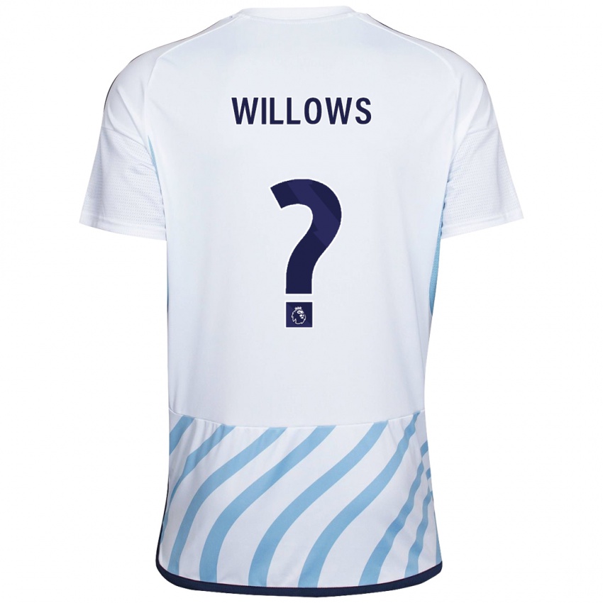 Mujer Camiseta Keehan Willows #0 Blanco Azul 2ª Equipación 2023/24 La Camisa Chile