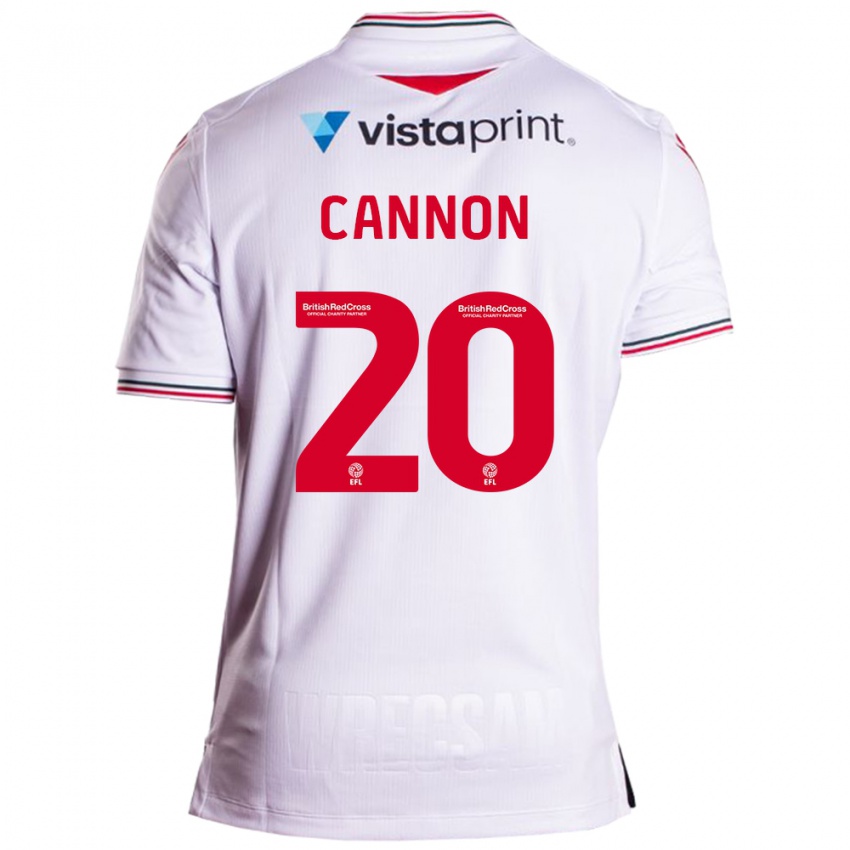 Mujer Camiseta Andy Cannon #20 Blanco 2ª Equipación 2023/24 La Camisa Chile