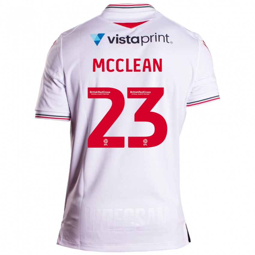 Mujer Camiseta James Mcclean #23 Blanco 2ª Equipación 2023/24 La Camisa Chile