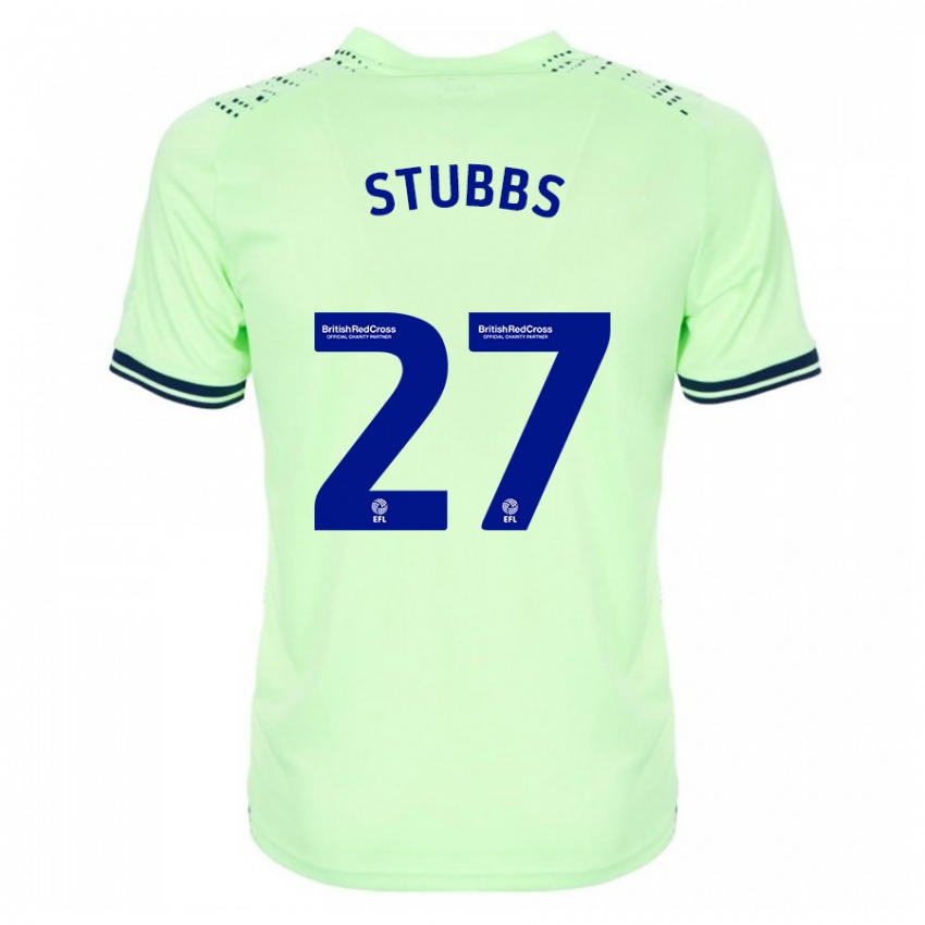 Mujer Camiseta Olivia Stubbs #27 Armada 2ª Equipación 2023/24 La Camisa Chile