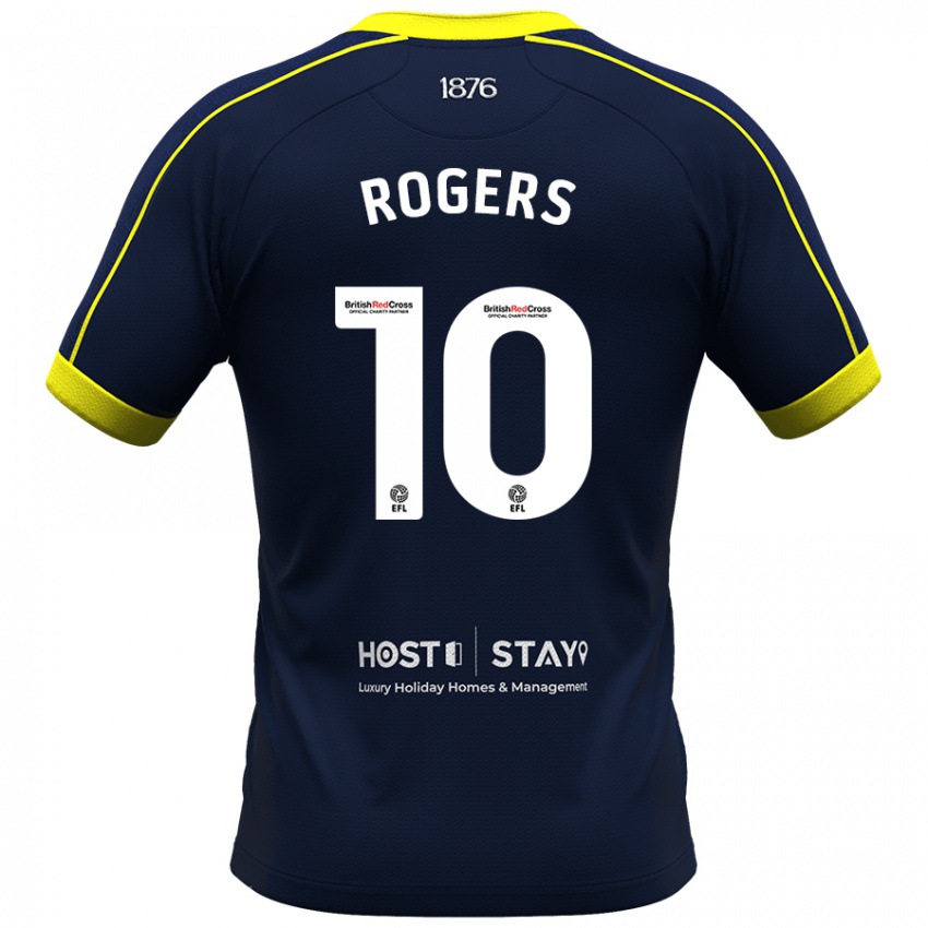 Mujer Camiseta Morgan Rogers #10 Armada 2ª Equipación 2023/24 La Camisa Chile