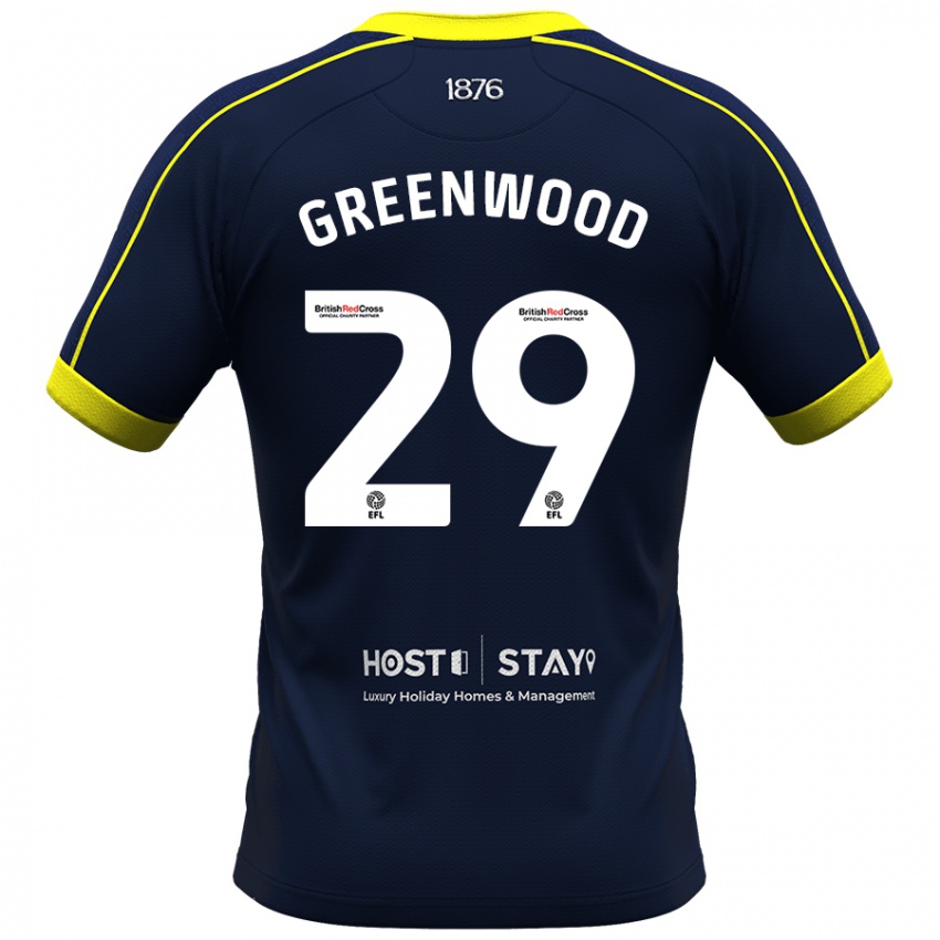 Mujer Camiseta Sam Greenwood #29 Armada 2ª Equipación 2023/24 La Camisa Chile