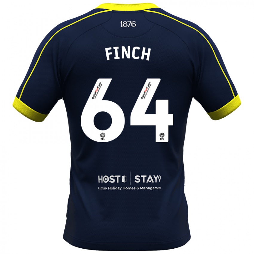 Mujer Camiseta Sonny Finch #64 Armada 2ª Equipación 2023/24 La Camisa Chile