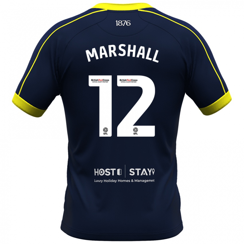 Mujer Camiseta Eve Marshall #12 Armada 2ª Equipación 2023/24 La Camisa Chile