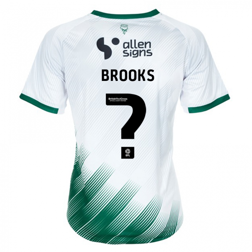 Mujer Camiseta Billy Brooks #0 Blanco 2ª Equipación 2023/24 La Camisa Chile