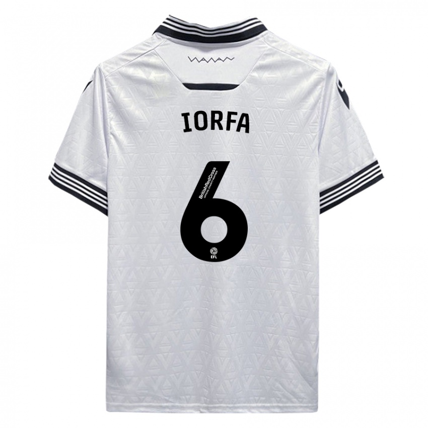 Mujer Camiseta Dominic Iorfa #6 Blanco 2ª Equipación 2023/24 La Camisa Chile