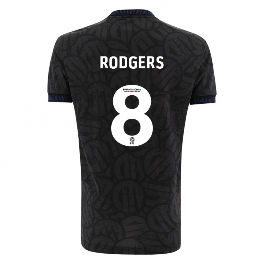 Mujer Camiseta Amy Rodgers #8 Negro 2ª Equipación 2023/24 La Camisa Chile