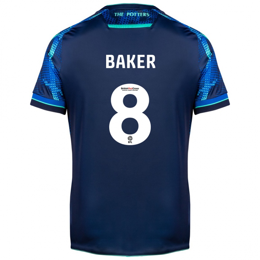 Mujer Camiseta Lewis Baker #8 Armada 2ª Equipación 2023/24 La Camisa Chile