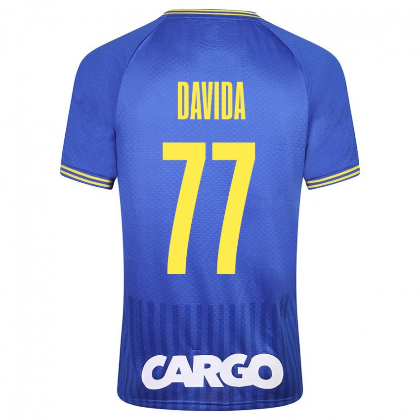 Mujer Camiseta Osher Davida #77 Azul 2ª Equipación 2023/24 La Camisa Chile