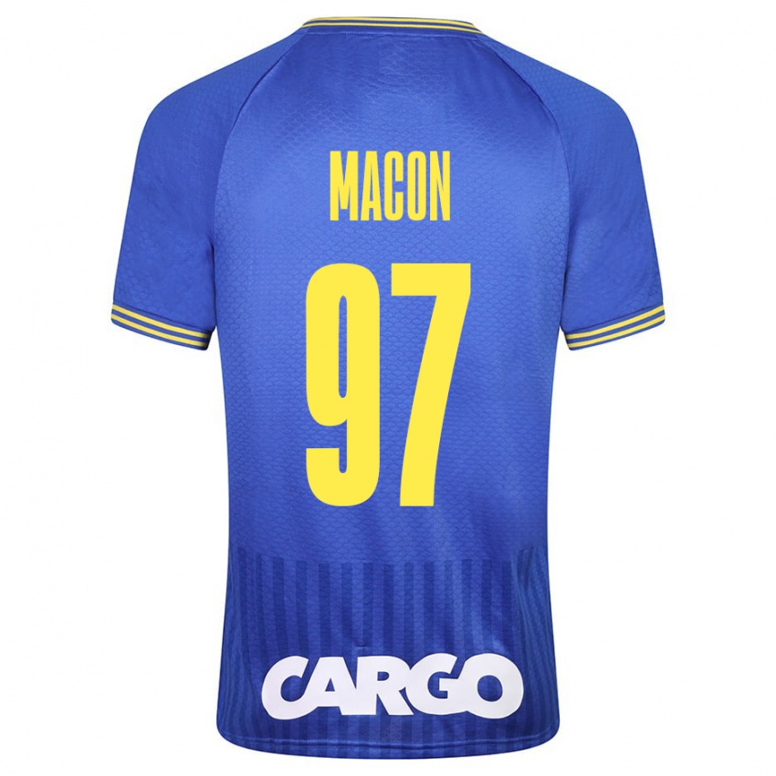 Mujer Camiseta Yvann Maçon #97 Azul 2ª Equipación 2023/24 La Camisa Chile