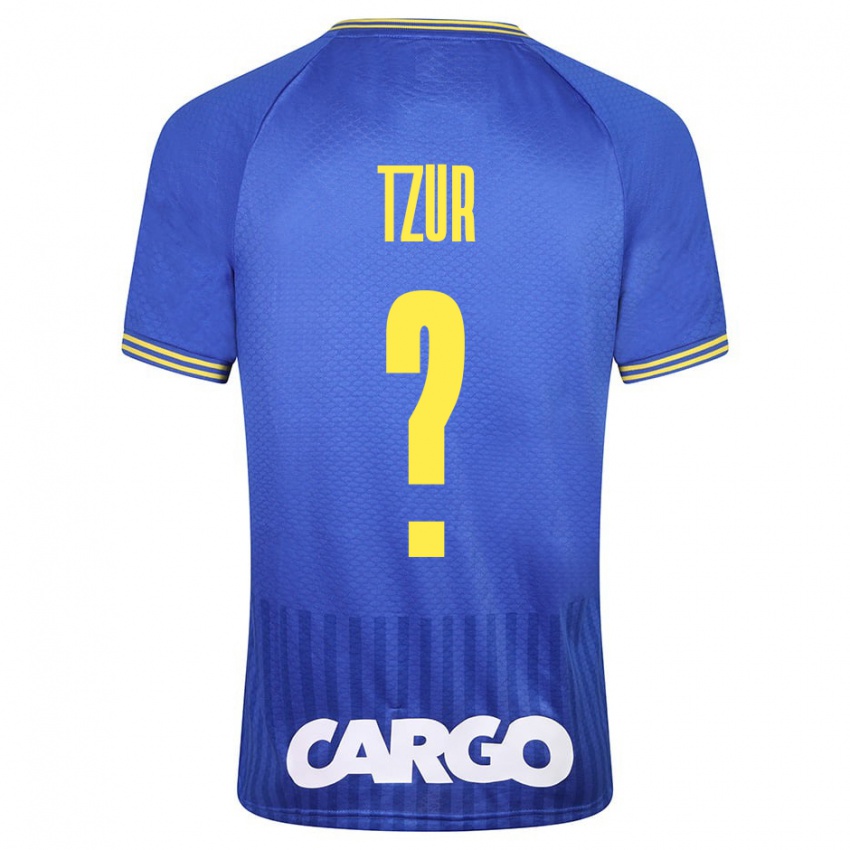 Mujer Camiseta Amit Tzur #0 Azul 2ª Equipación 2023/24 La Camisa Chile