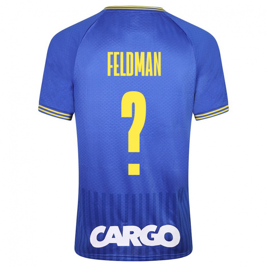 Mujer Camiseta Ron Feldman #0 Azul 2ª Equipación 2023/24 La Camisa Chile