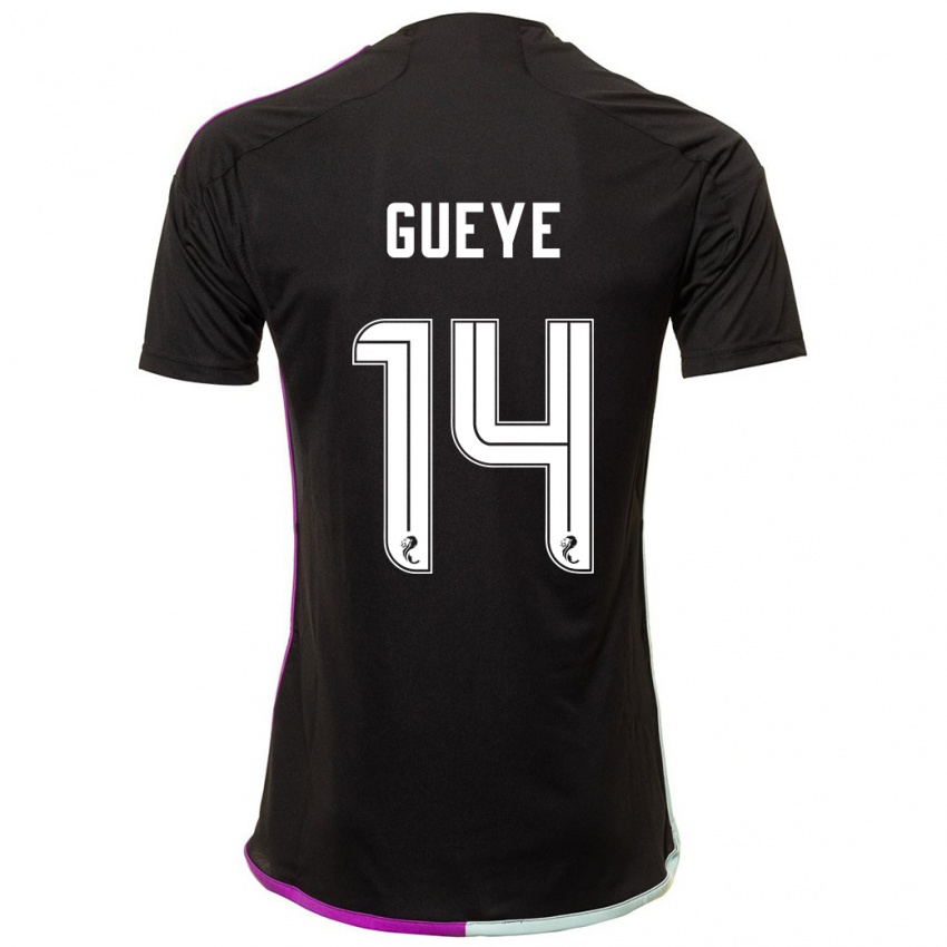 Mujer Camiseta Pape Habib Gueye #14 Negro 2ª Equipación 2023/24 La Camisa Chile