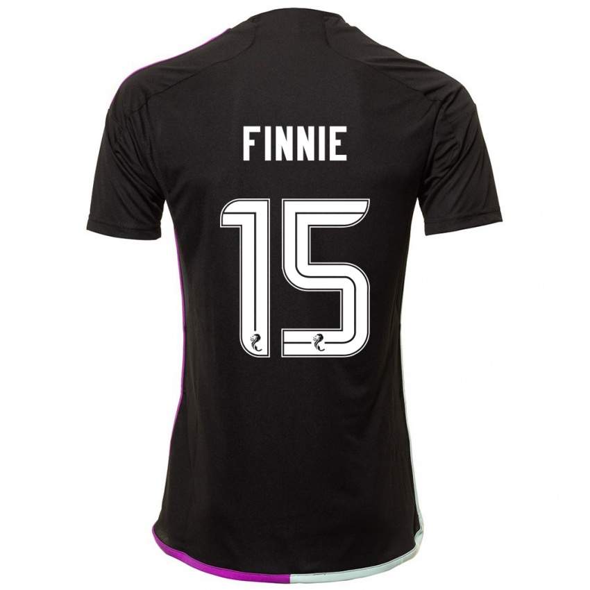 Mujer Camiseta Maddison Finnie #15 Negro 2ª Equipación 2023/24 La Camisa Chile