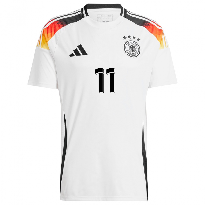 Niño Camiseta Alemania Alexandra Popp #11 Blanco 1ª Equipación 24-26 La Camisa Chile