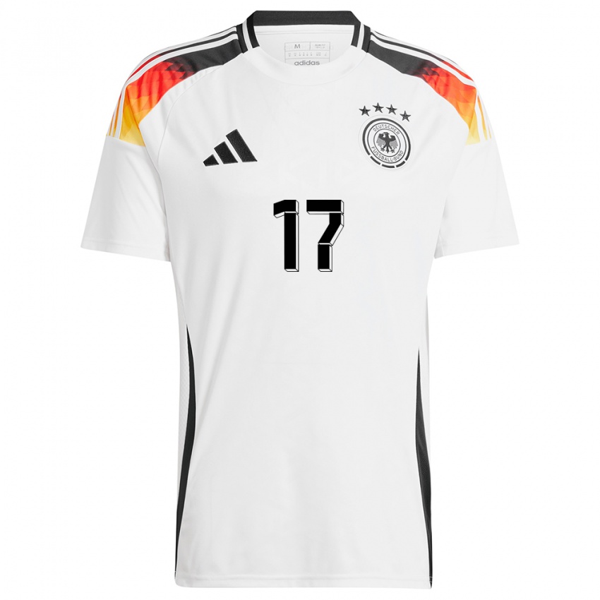 Niño Camiseta Alemania Felicitas Rauch #17 Blanco 1ª Equipación 24-26 La Camisa Chile