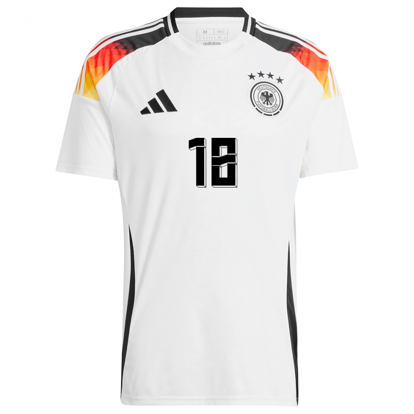 Niño Camiseta Alemania Jonas Hofmann #18 Blanco 1ª Equipación 24-26 La Camisa Chile