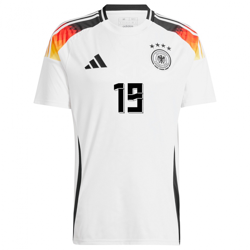 Niño Camiseta Alemania Leroy Sane #19 Blanco 1ª Equipación 24-26 La Camisa Chile