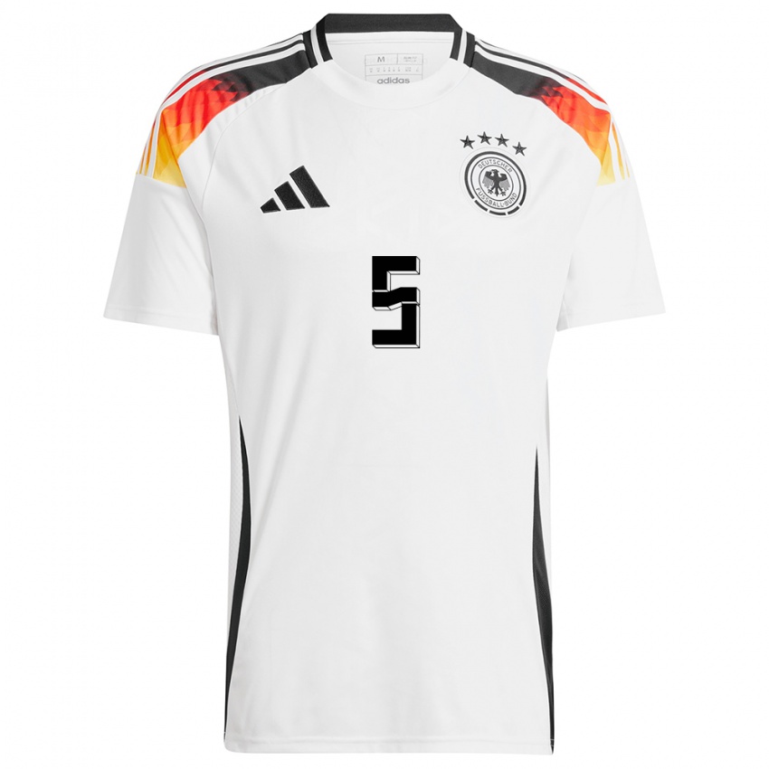 Niño Camiseta Alemania Marina Hegering #5 Blanco 1ª Equipación 24-26 La Camisa Chile