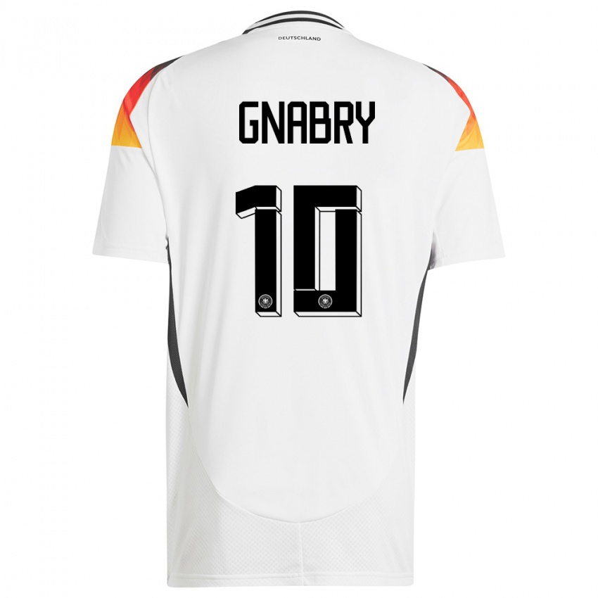 Niño Camiseta Alemania Serge Gnabry #10 Blanco 1ª Equipación 24-26 La Camisa Chile