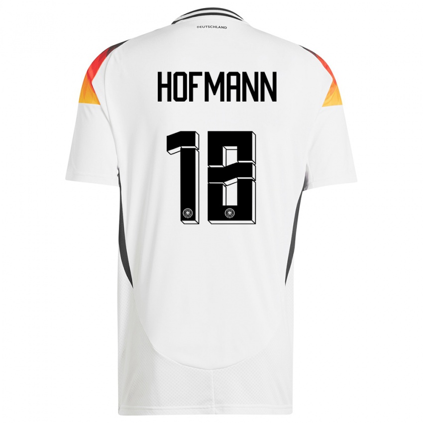 Niño Camiseta Alemania Jonas Hofmann #18 Blanco 1ª Equipación 24-26 La Camisa Chile