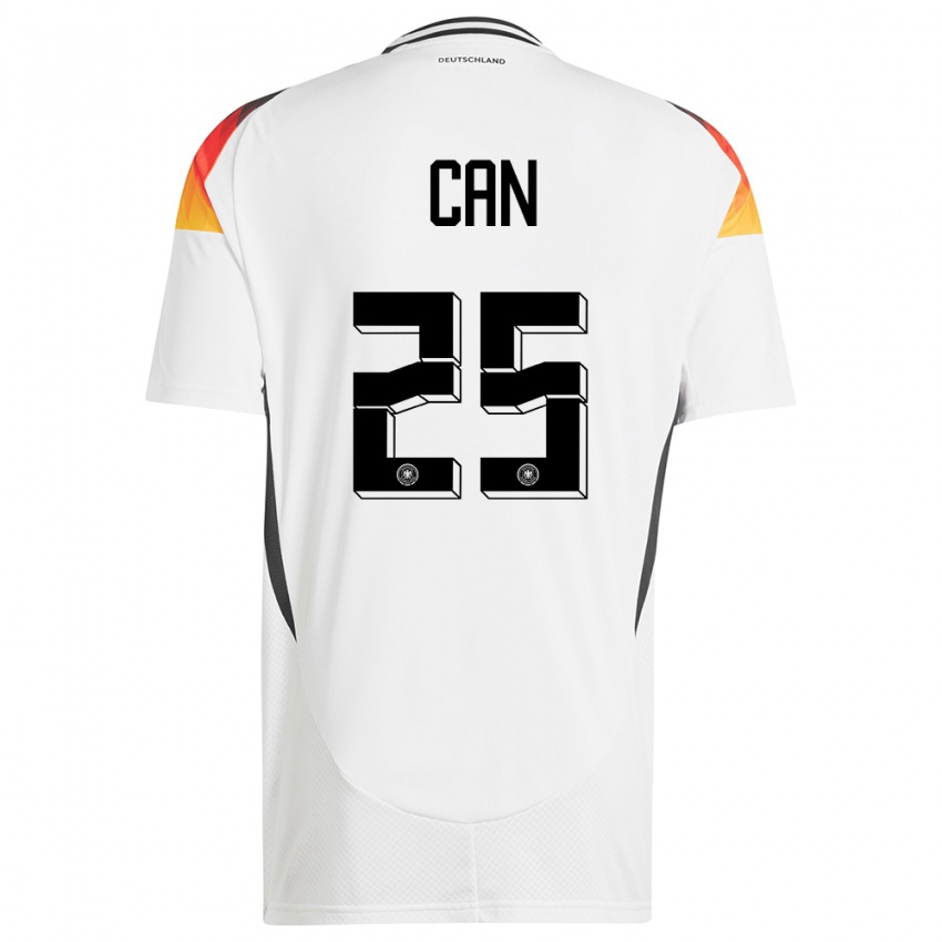 Niño Camiseta Alemania Emre Can #25 Blanco 1ª Equipación 24-26 La Camisa Chile