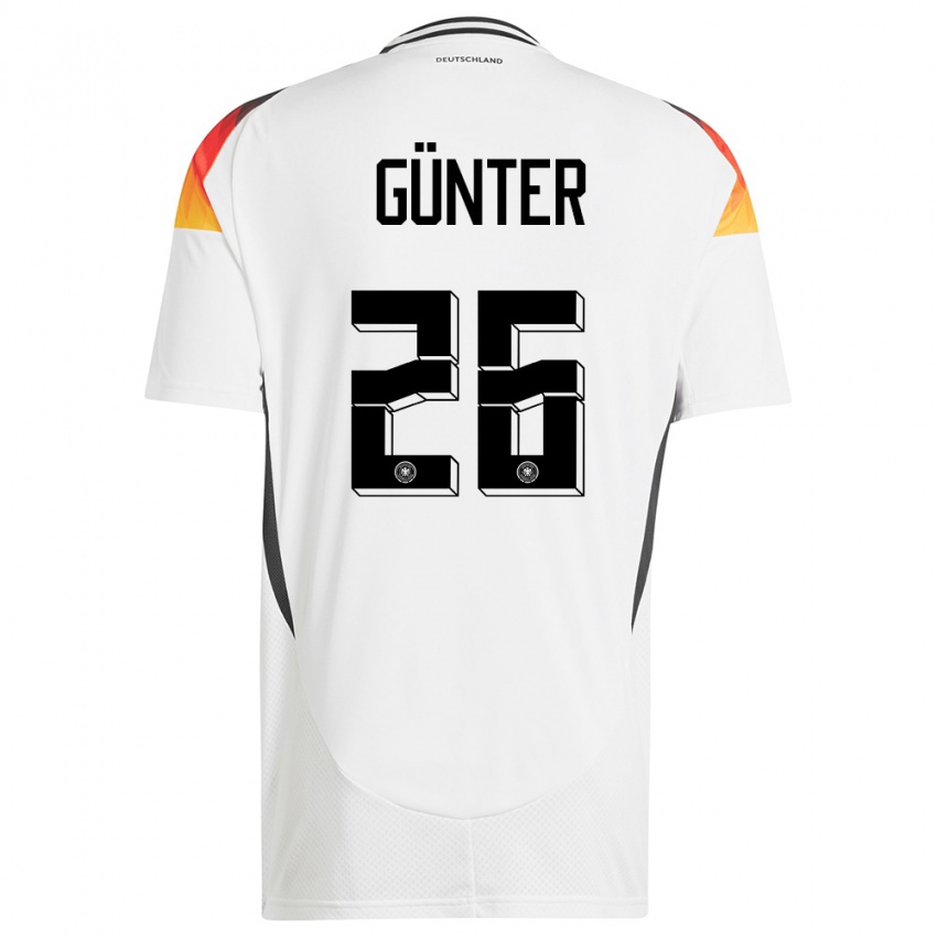 Niño Camiseta Alemania Christian Günter #26 Blanco 1ª Equipación 24-26 La Camisa Chile