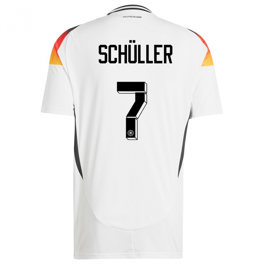 Niño Camiseta Alemania Lea Schuller #7 Blanco 1ª Equipación 24-26 La Camisa Chile