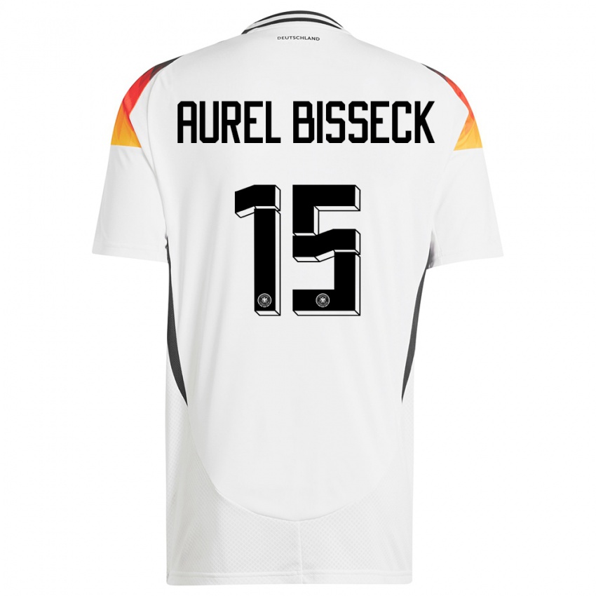 Niño Camiseta Alemania Yann Aurel Bisseck #15 Blanco 1ª Equipación 24-26 La Camisa Chile