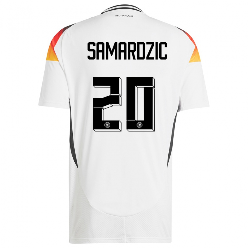 Niño Camiseta Alemania Lazar Samardzic #20 Blanco 1ª Equipación 24-26 La Camisa Chile