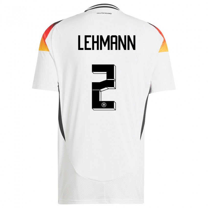 Niño Camiseta Alemania Paul Lehmann #2 Blanco 1ª Equipación 24-26 La Camisa Chile