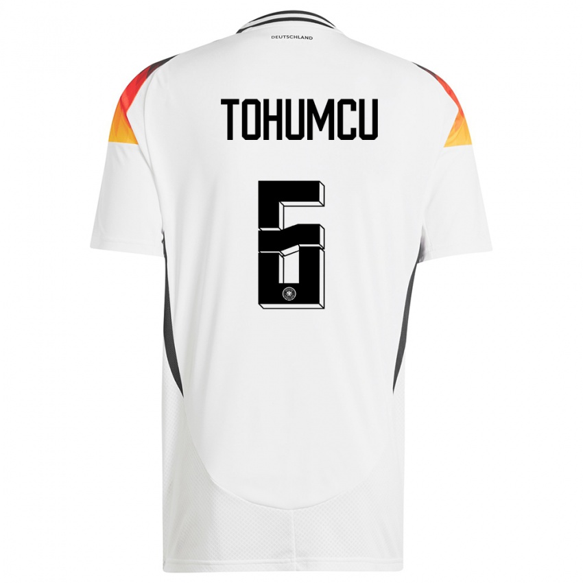 Niño Camiseta Alemania Umut Tohumcu #6 Blanco 1ª Equipación 24-26 La Camisa Chile