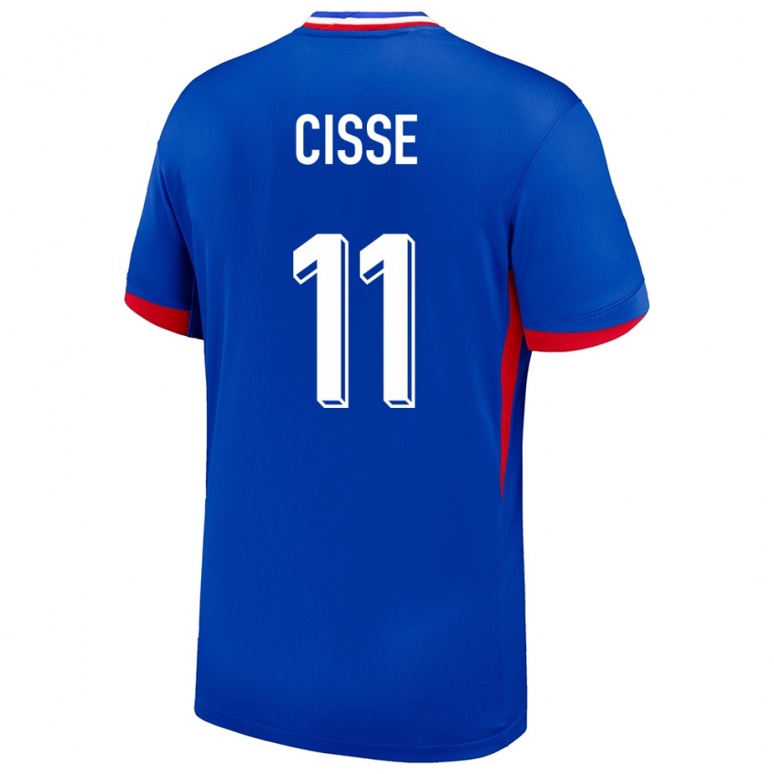 Niño Camiseta Francia Lamine Cisse #11 Azul 1ª Equipación 24-26 La Camisa Chile