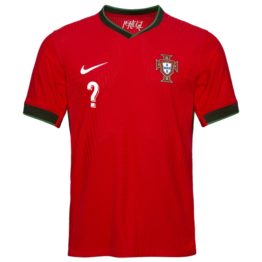 Niño Camiseta Portugal Su Nombre #0 Rojo 1ª Equipación 24-26 La Camisa Chile