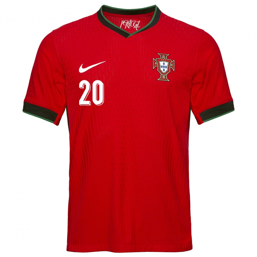 Niño Camiseta Portugal Fabio Silva #20 Rojo 1ª Equipación 24-26 La Camisa Chile