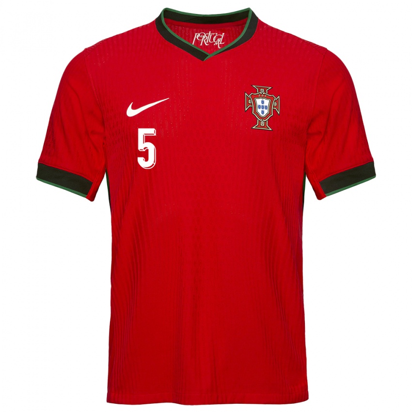 Niño Camiseta Portugal Raphael Guerreiro #5 Rojo 1ª Equipación 24-26 La Camisa Chile