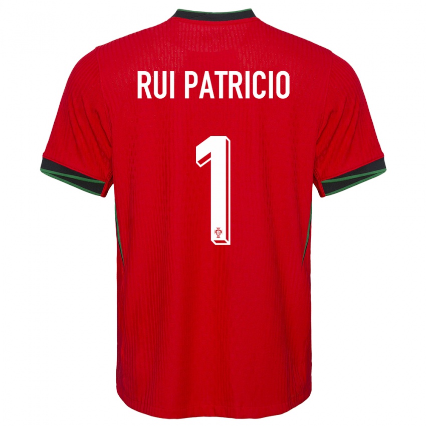 Niño Camiseta Portugal Rui Patricio #1 Rojo 1ª Equipación 24-26 La Camisa Chile