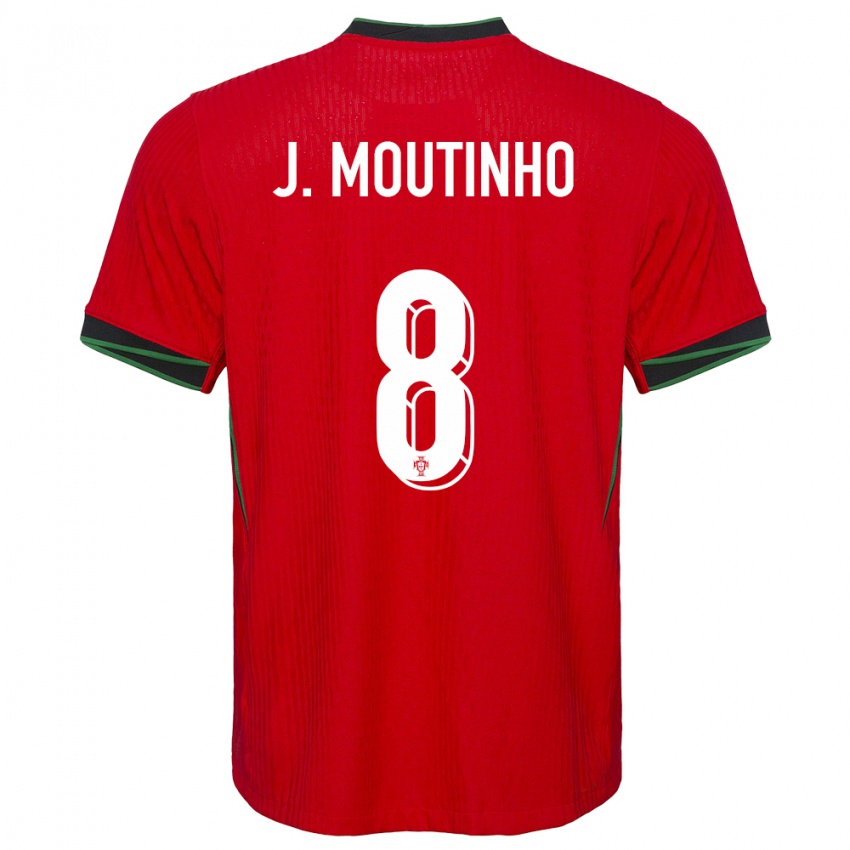 Niño Camiseta Portugal Joao Moutinho #8 Rojo 1ª Equipación 24-26 La Camisa Chile